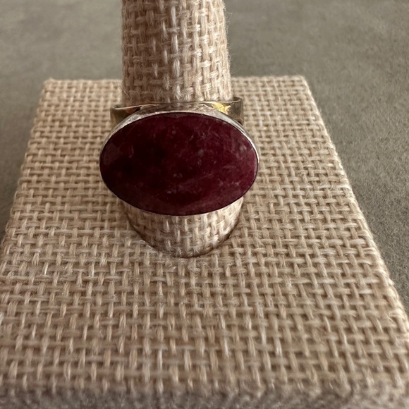 Rhodochrosite & Sterling Silver Ring by Jay King - Picture 4 of 8